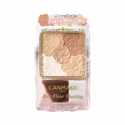 日本CANMAKE井田 花瓣雕刻五色修容 #01自然棕