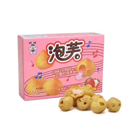 旺旺 泡芙 草莓味 60g