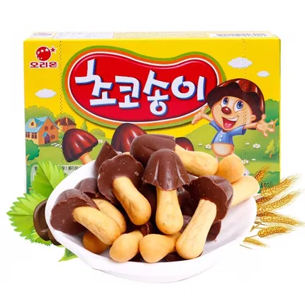 韩国ORION好丽友 蘑古力 巧克力饼干 50g
