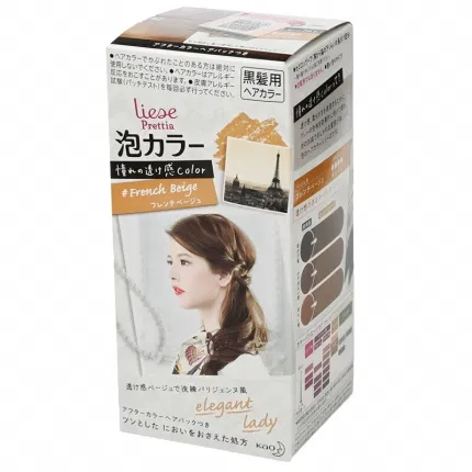 日本Kao花王 Liese Prettia 泡沫染发剂 #法国米色 2018年新色
