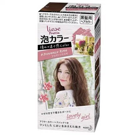 日本Kao花王 Liese Prettia 泡沫染发剂 #普罗旺斯玫瑰 2018年新色