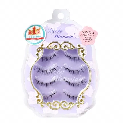 日本MICHE BLOOMIN纱荣子 自然裸妆假睫毛 #透明梗8号