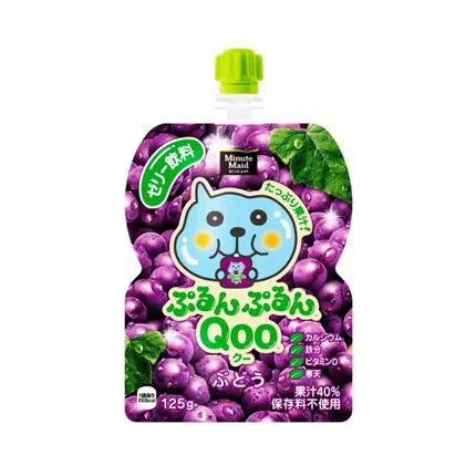 日本Qoo酷儿 果冻 葡萄味 125g