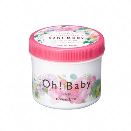 日本HOUSE OF ROSE Oh! Baby 身体磨砂膏 350g 冬季限定玫瑰