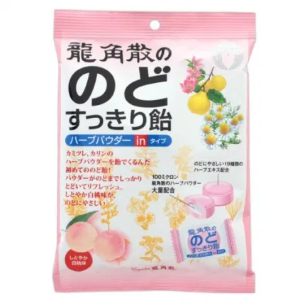 日本龙角散 润喉糖 水蜜桃味 80g 单颗独立小包装