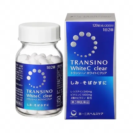 日本DAIICHI-SANKYO第一三共 TRANSINO White C Clear 美白丸 120粒