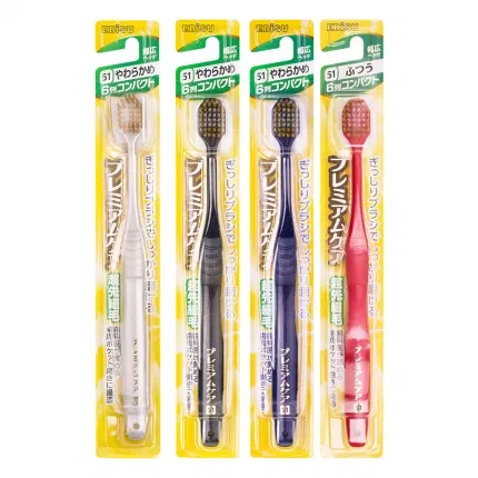 日本EBiSU惠百施 宽头牙刷 #51 41孔6列软毛 一支 颜色随机