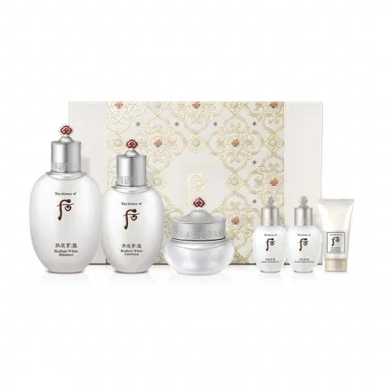 韩国Whoo后 拱辰享雪玉凝套盒 水乳面霜6件入