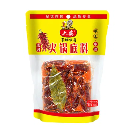 六婆 手工牛油火锅底料 微辣 500g