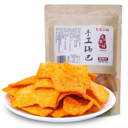 保质期2026-05-05 | 二阳 老襄阳手工锅巴 超大袋 爆辣 400g
