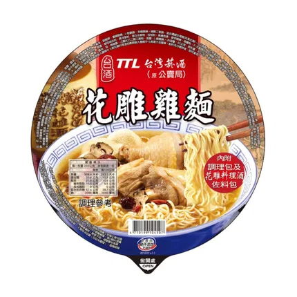 台酒 花雕鸡面 碗装 200g