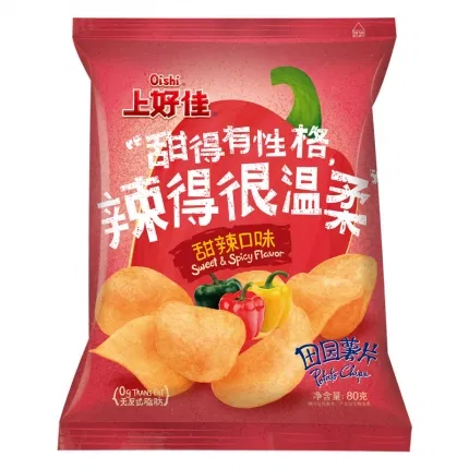 OISHI上好佳 田园薯片 甜辣味 80g