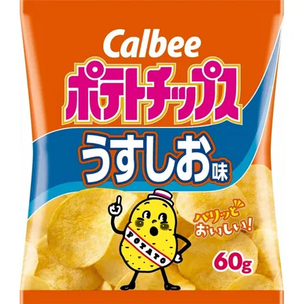 日本Calbee卡乐比 薯片 淡盐味 60g
