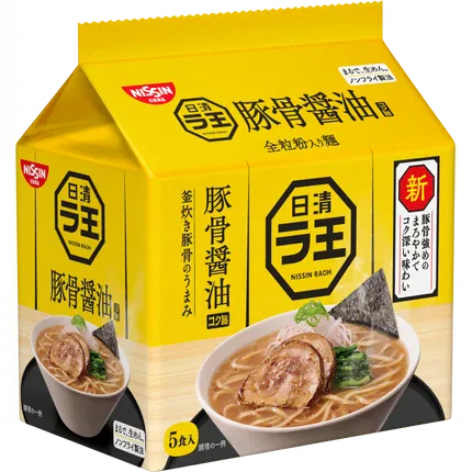 日本NISSIN日清 拉面王 豚骨酱油口味 80g*5包入