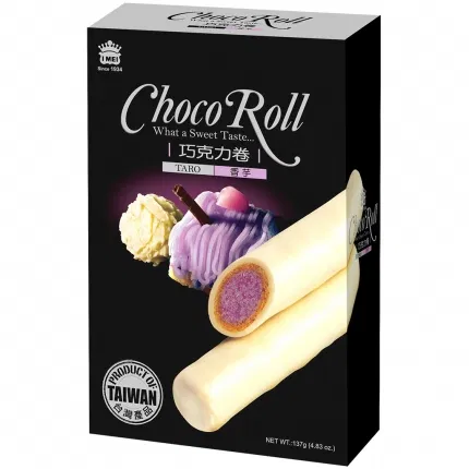 台湾IMEI义美 Choco Roll 白巧克力卷 香芋味 137g