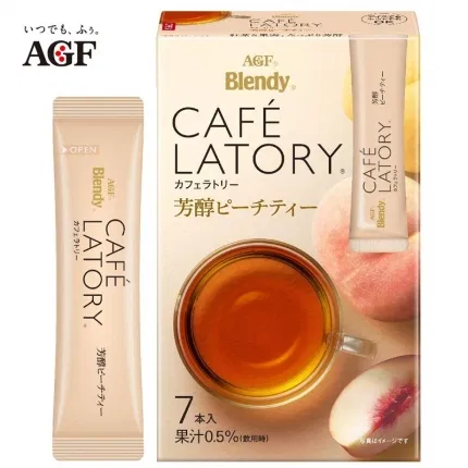 日本AGF Blendy CAFE LATORY 芳醇蜜桃茶 内含7条