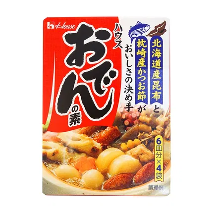 日本HOUSE好侍 日式关东煮汤料 6皿分*4袋入