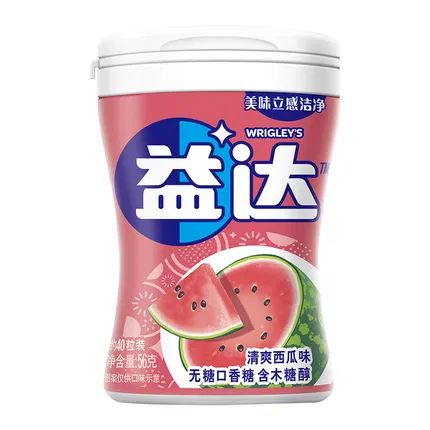 益达 木糖醇口香糖 清爽西瓜味 56g 内含约40粒