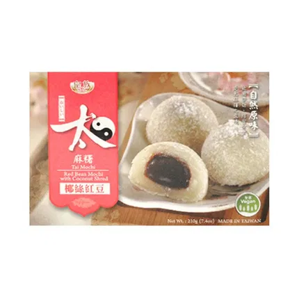 台湾皇族 太麻糬 椰丝红豆 210g
