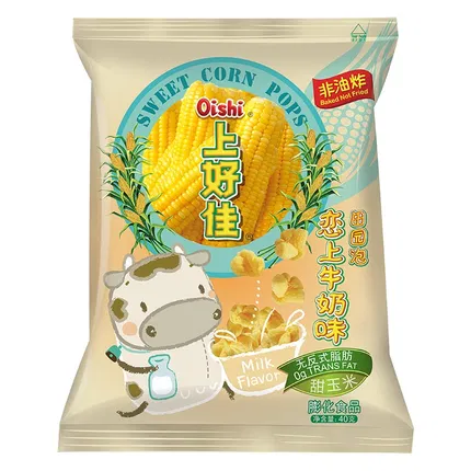 OISHI上好佳 田园泡 恋上牛奶味 80g