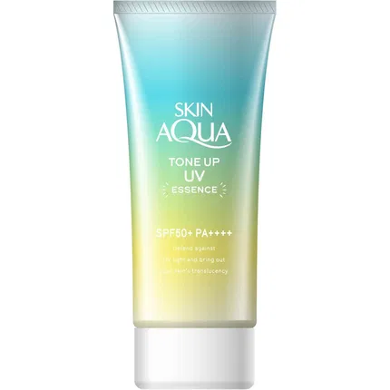 日本ROHTO乐敦 SKIN AQUA Tone Up 提亮肤色精华防晒 SPF50+ PA++++ #Mint 薄荷绿 80g