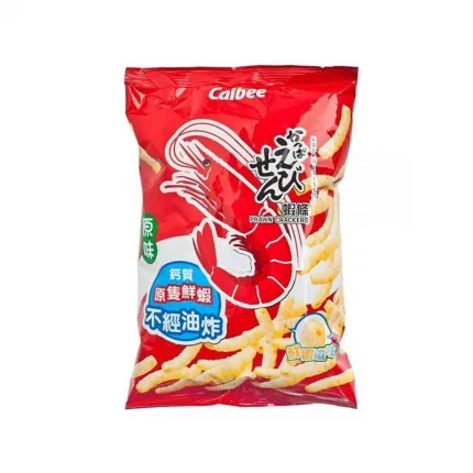 日本Calbee卡乐比 天然鲜虾钙质虾条 原味 105g