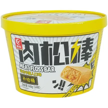 友臣 肉松棒补给桶 原味 448g 内含14枚