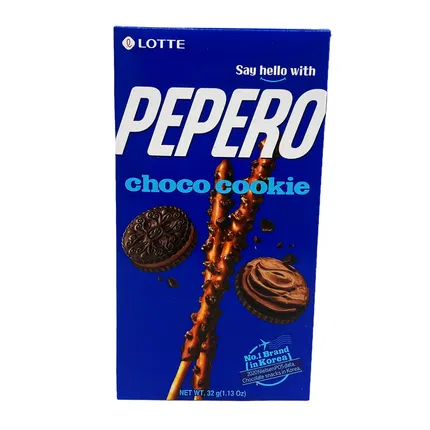 韩国LOTTE乐天 PEPERO 巧克力曲奇巧克力棒 32g
