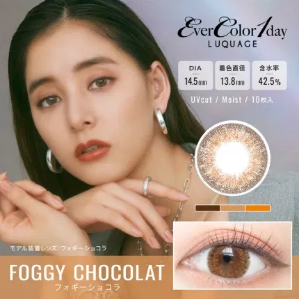 EverColor1day LUQUAGE Foggy Chocolat 美瞳 日抛 10枚入