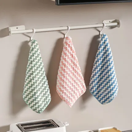 川岛屋 波浪纹厨房抹布 30*30cm 混色 5个装