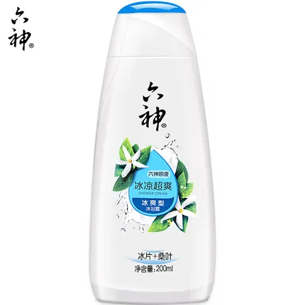 六神 冰凉超爽沐浴露 冰爽型 冰片+桑叶 200ml