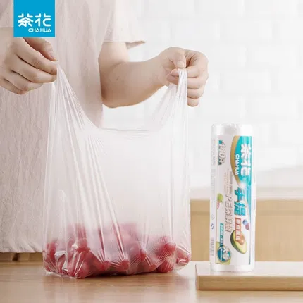 CHAHUA茶花 手提保鲜袋 140只/卷 30*38cm