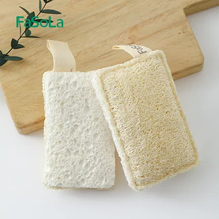 FaSoLa 双面洗碗擦（丝瓜络+木浆棉）