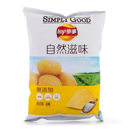 乐事 自然滋味无添加薯片 海盐味 49g