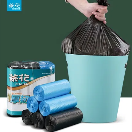 CHAHUA茶花 厚韧垃圾袋 M码 45*50cm 30只*3卷