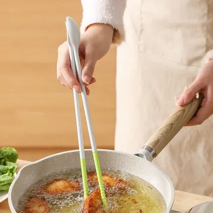 Carote卡罗特 多功能加长硅胶料理筷 绿色