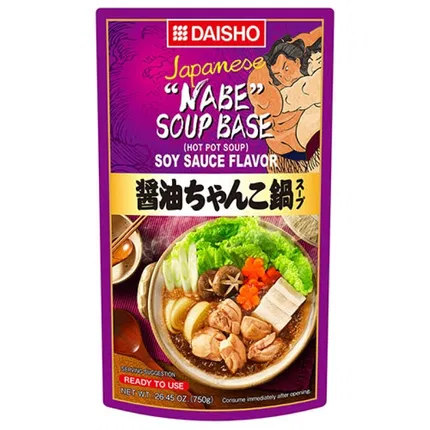 日本DAISHO 日式酱油风味火锅汤底 750g 3~4人份