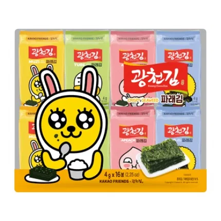 韩国Kwangcheon广川 X Kakao Friend 即食香脆海苔 4g*16包入