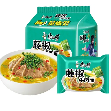 康师傅 藤椒牛肉面 102g*5包入
