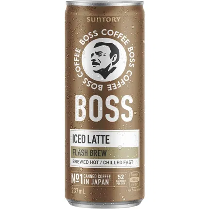 日本SUNTORY三得利 BOSS 冰拿铁咖啡 237ml