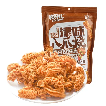 狗牙儿 津味八爪烧 酱香烧烤味 188g