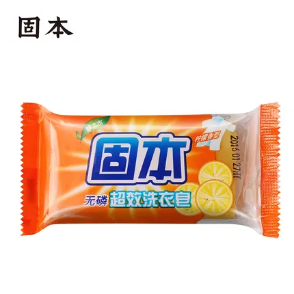固本 无磷超效洗衣皂 柠檬香型 108g
