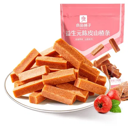 良品铺子 益生元陈皮山楂条 100g