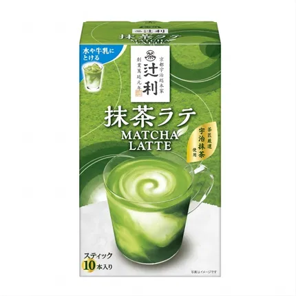 日本TSUJIRI辻利茶铺 宇治抹茶拿铁 10条入