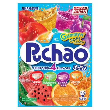 日本UHA悠哈 PUCHAO 果汁夹心味觉糖 4口味混合装 100g