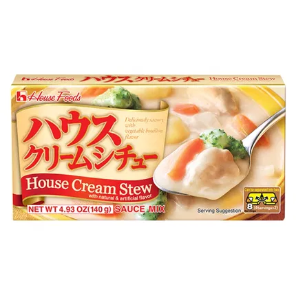 日本HOUSE好侍 Stew Mix 奶油浓汤块 140g 4粒*2包入