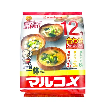 日本MARUKOME 料亭の味 味噌汤 3种口味 12食