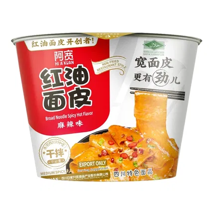阿宽 红油面皮 麻辣味 碗装 110g