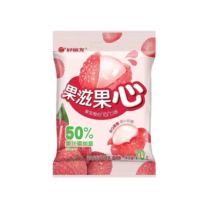 ORION好丽友 果滋果心 荔枝味软糖 70g