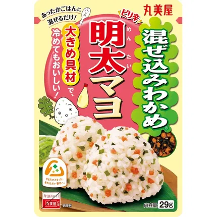 日本MARUMIYA丸美屋 饭团拌饭料 明太子裙带菜风味 29g